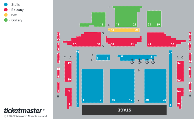 Seating chart – Huddersfield Town Hall