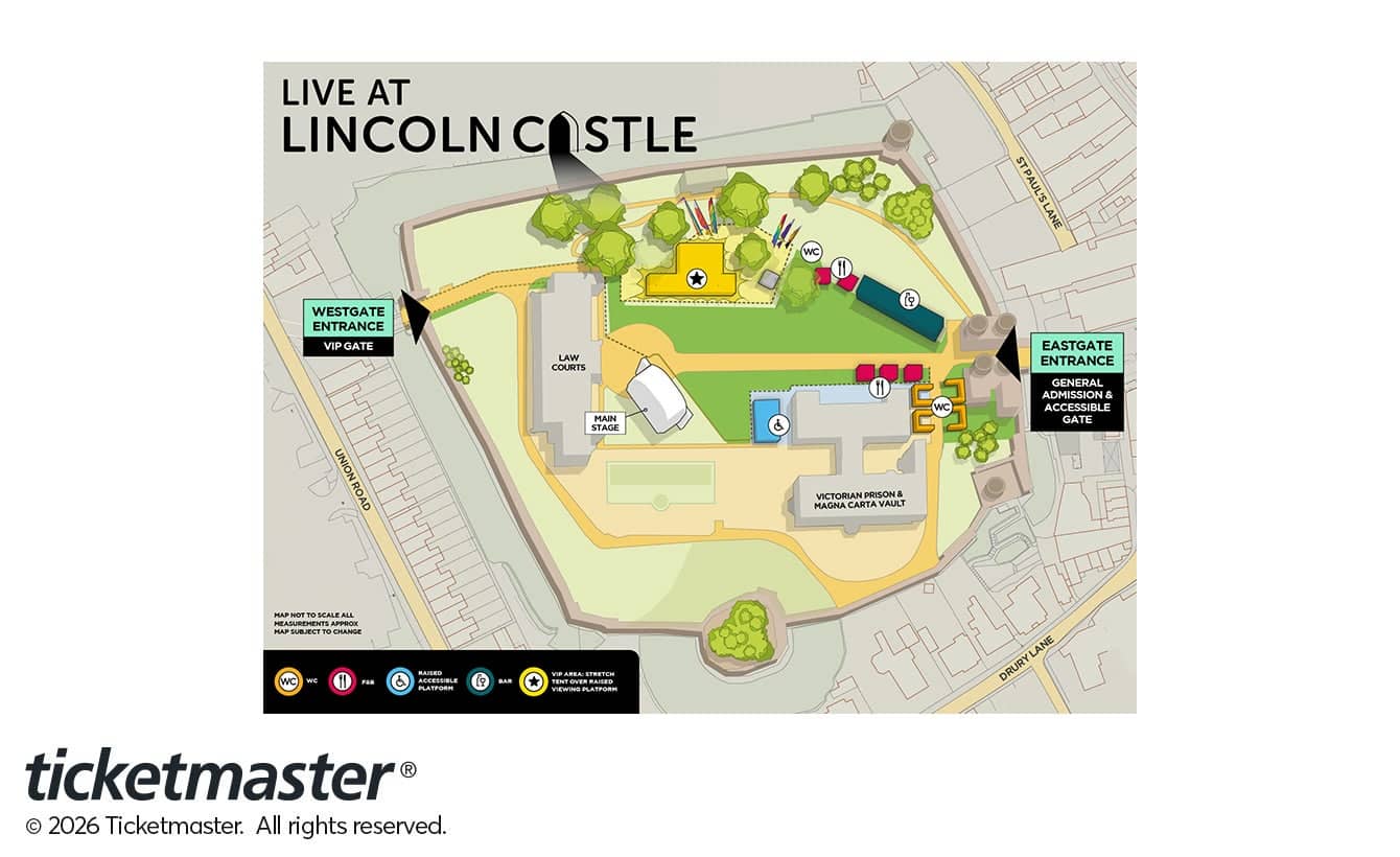 Seating chart – Lincoln Castle