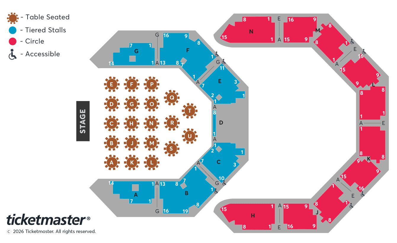 Seating chart – Villa Marina and Gaiety Theatre Complex