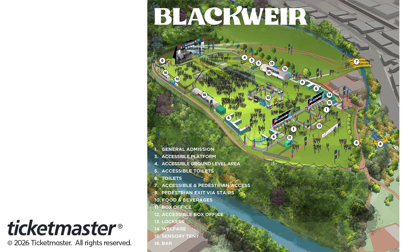 Seating chart – Blackweir Fields, Cardiff