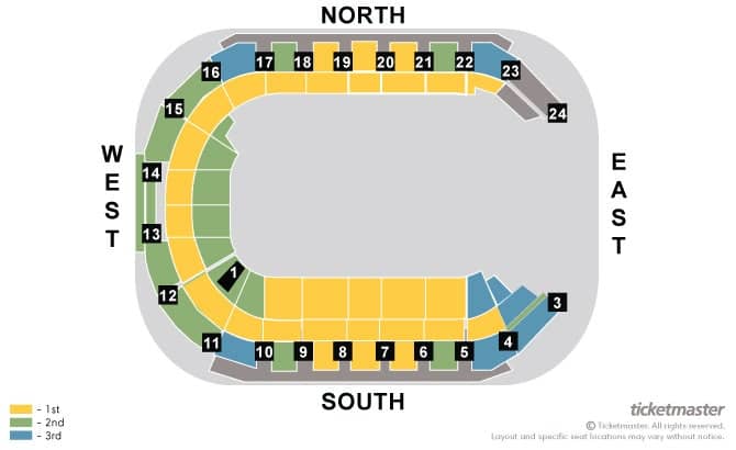Seating chart – The O2 Belfast
