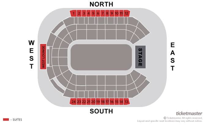 Seating chart – The O2 Belfast