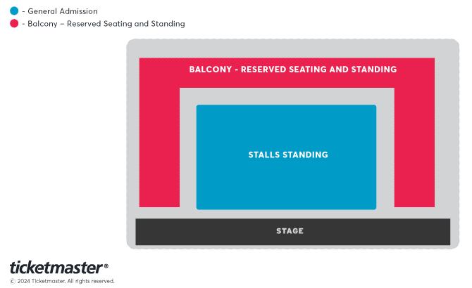 Seating chart – O2 Academy Leeds