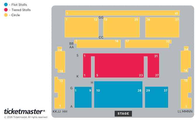 Seating chart – Alban Arena