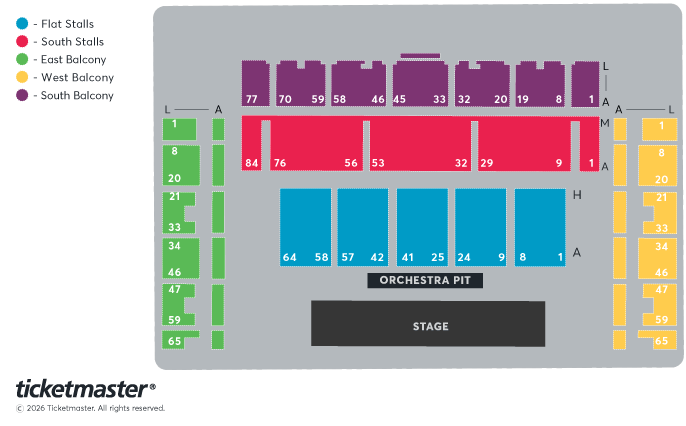 Seating chart – The Brighton Centre