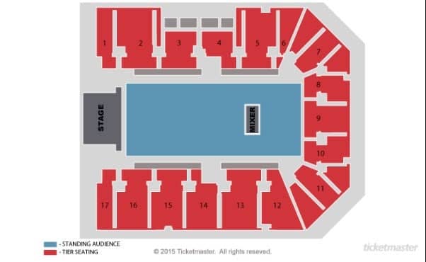 Seating chart – bp pulse LIVE