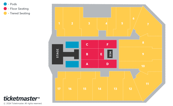 Seating chart – bp pulse LIVE