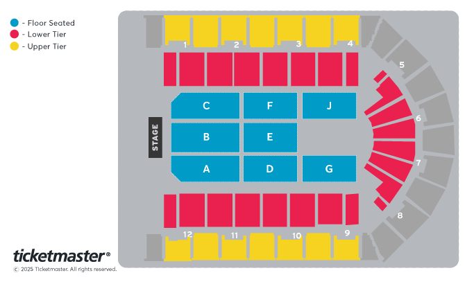 Seating chart – Utilita Arena Birmingham