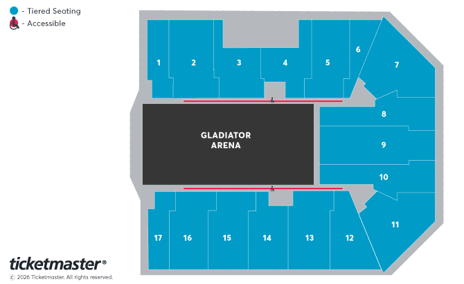 Seating chart – bp pulse LIVE