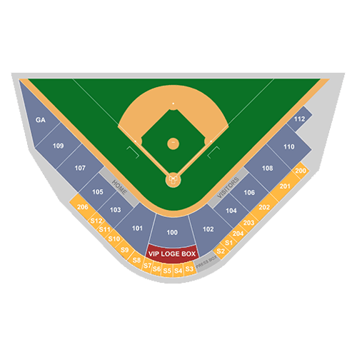 Plano de asientos de SRP Park
