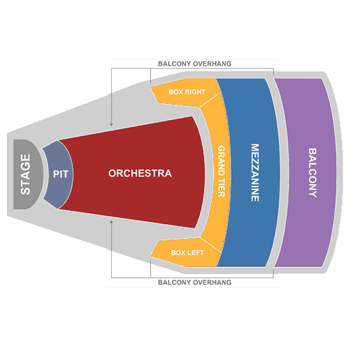Jones Hall seating plan