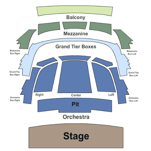 Tobin Center for the Performing Arts seating plan