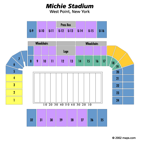 Michie Stadium seating plan