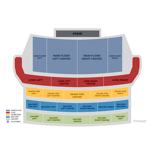 Orpheum Theater - Omaha seating plan