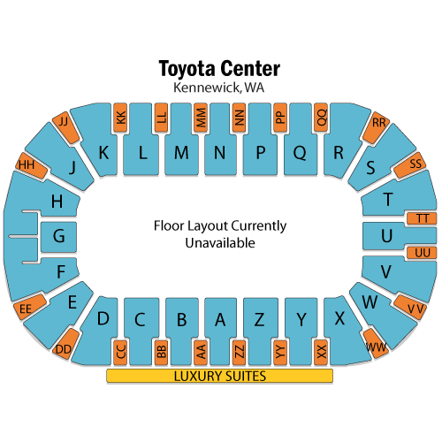Toyota Center - WA seating plan