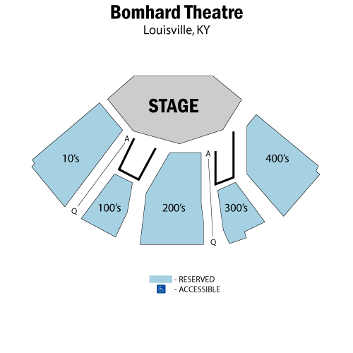 Bomhard Theatre seating plan