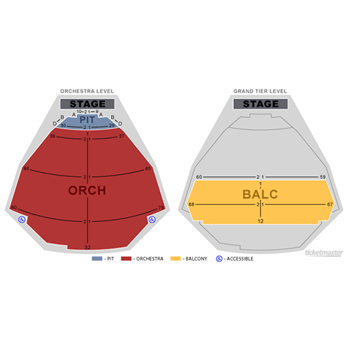 San Jose Center for Performing Arts seating plan