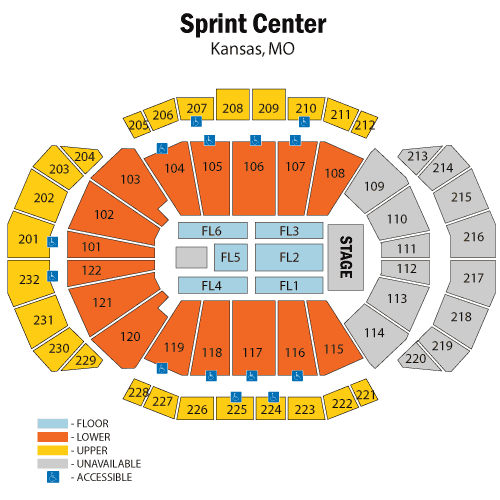 T-Mobile Center seating plan