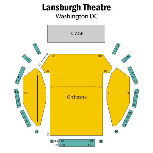 Michael R. Klein Theatre seating plan