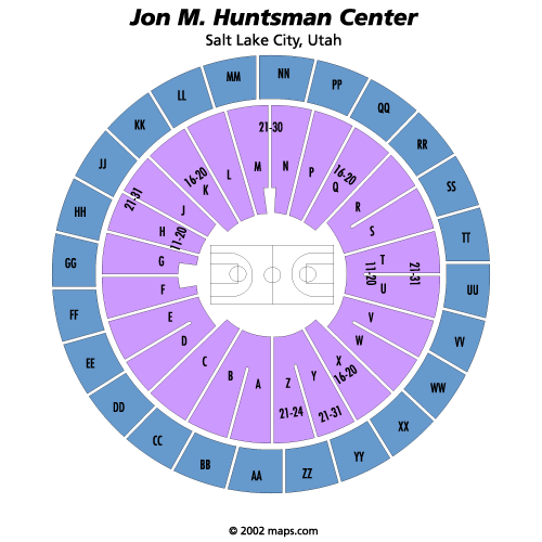 Huntsman Center seating plan