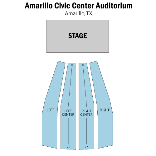Amarillo Civic Center Auditorium seating plan