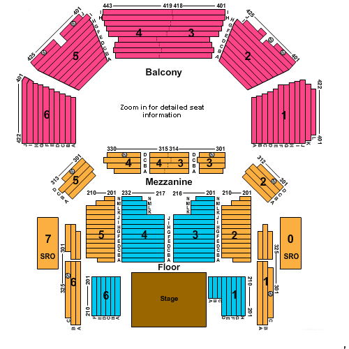 Austin City Limits Live at The Moody Theater seating plan