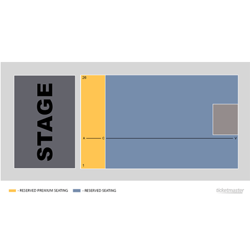 Ponte Vedra Concert Hall seating plan