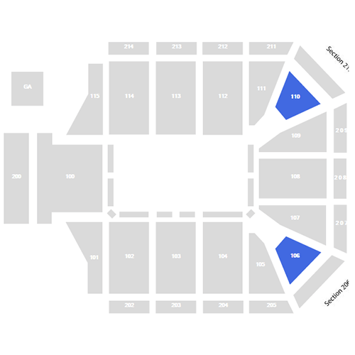 Global Credit Union Arena seating plan