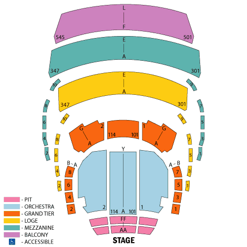 Kravis Center seating plan