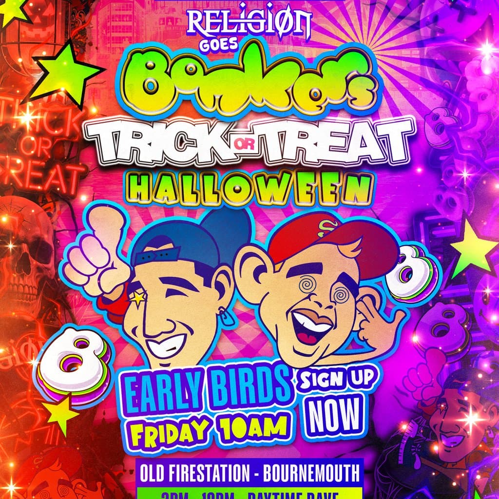 Religion Goes Bonkers: Trick or Treat - Halloween Day Time Rave