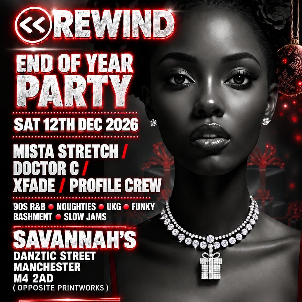 Rewind End of Year Party 90s & Noughties R&B
