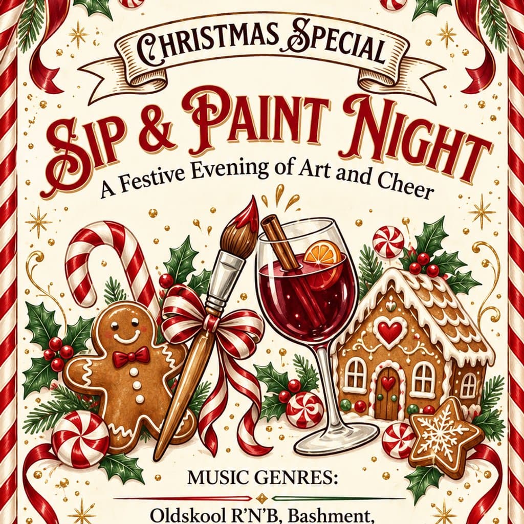 Mr Bigz Christmas Paint & Sip