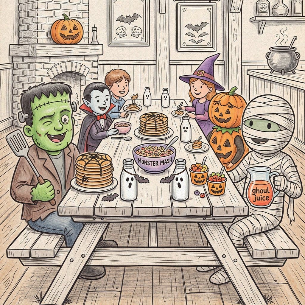 Kids Halloween Breakfast