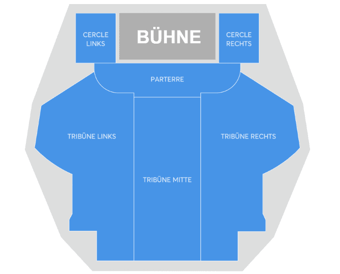 Globe: Saalplan