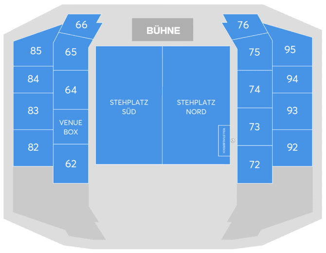 Wiener Stadthalle - Halle D seating plan