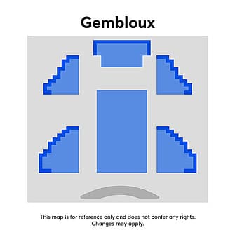 Espace Senghor de Gembloux seating plan