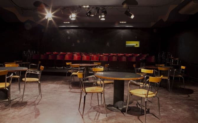 Rock Café - divadelní sál seating plan