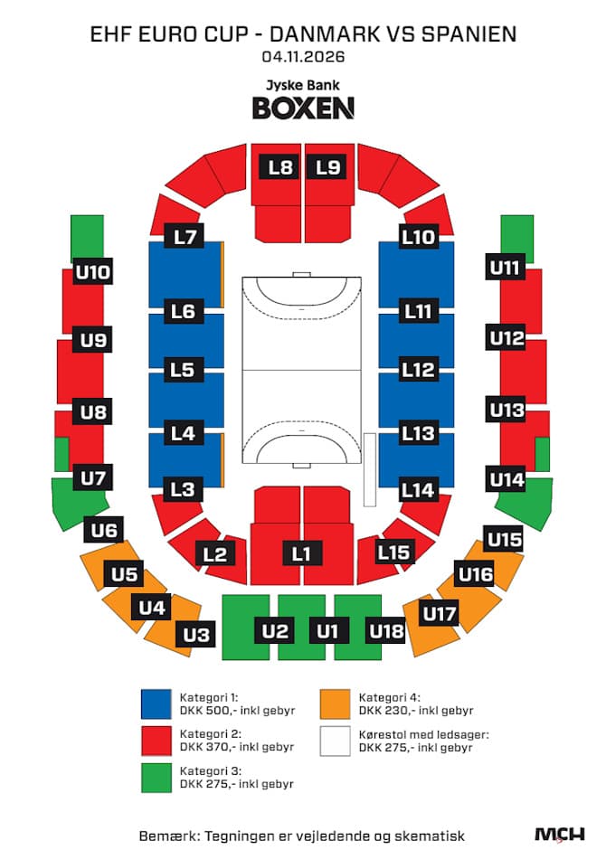 Salplan for Jyske Bank Boxen