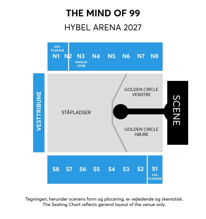 Hybel Arena Horsens seating plan