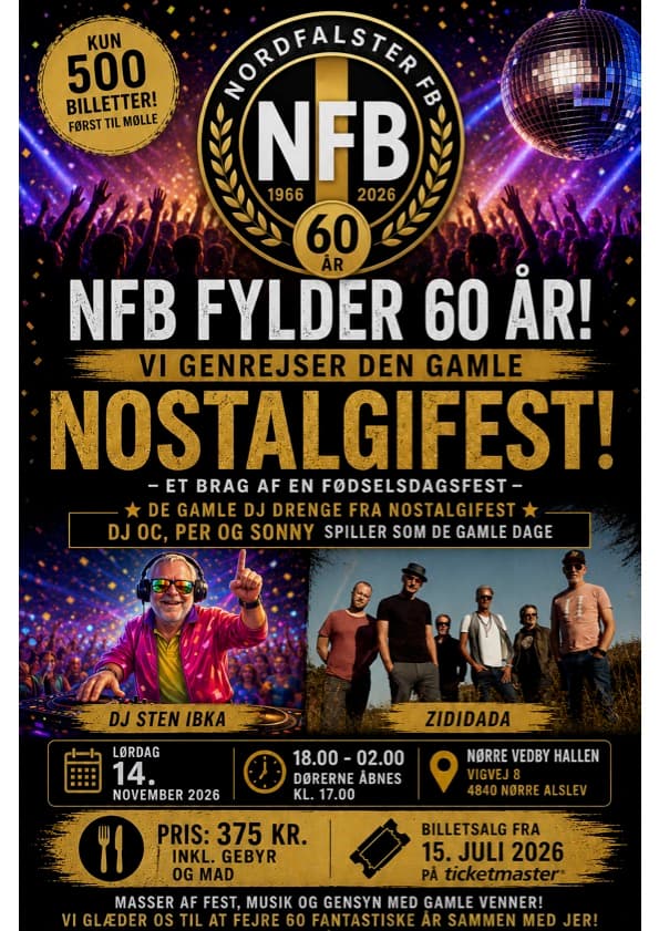 Nørre Vedby Hallen seating plan