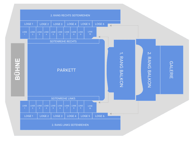 Laeiszhalle (Großer Saal) seating plan