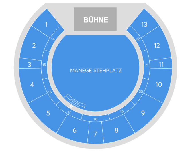 Tempodrom seating plan