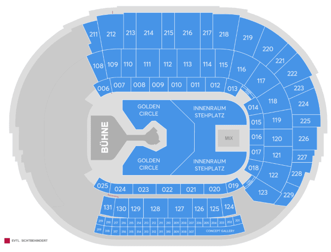 PSD BANK DOME seating plan