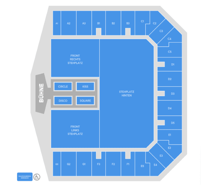 Flughafen Tempelhof seating plan