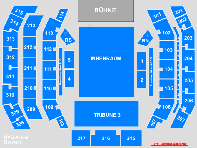 ÖVB-Arena seating plan