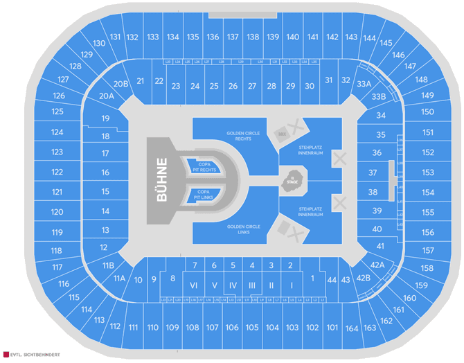 MERKUR SPIEL-ARENA seating plan