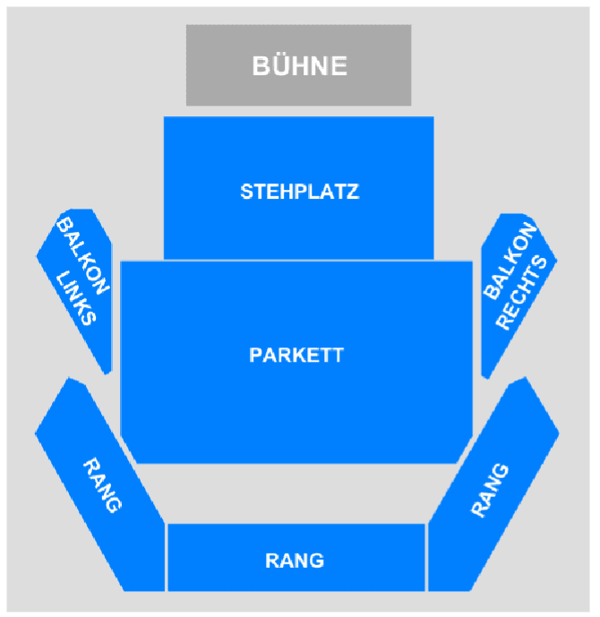 Stadthalle (Großer Saal) seating plan