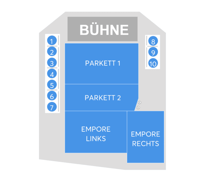 Capitol Theater (Club) seating plan