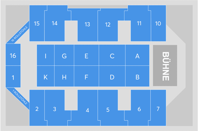 QUARTERBACK Immobilien ARENA seating plan
