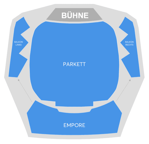 Rosengarten (Mozartsaal) seating plan